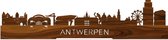Standing Skyline Antwerpen Palissander hout - 60 cm - Woondecoratie design - Decoratie om neer te zetten en om op te hangen - Meer steden beschikbaar - Cadeau voor hem - Cadeau voor haar - Jubileum - Verjaardag - Housewarming - Interieur -