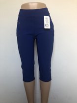 Comfortbroek/Legging – Damesbroek – Hoge taille – Cobalt Blauw – Stretch – 4XL/5XL – KORT MODEL