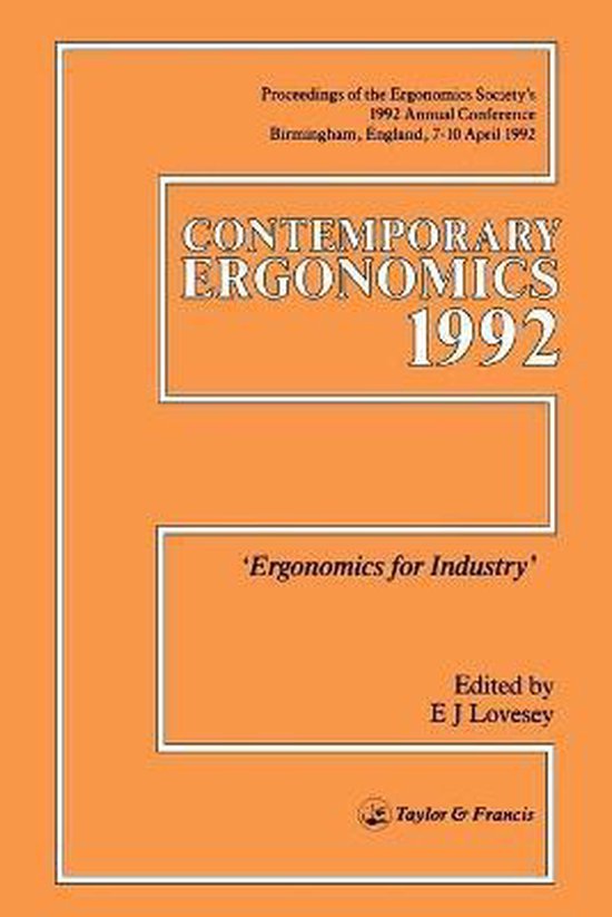 Contemporary Ergonomics- Contemporary Ergonomics - cover