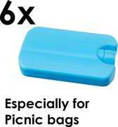 6x - Koel Element - Koelblok - koelelementen - Gel gevuld - Speciaal voor Picknicktas Koelbox of Picknickmand