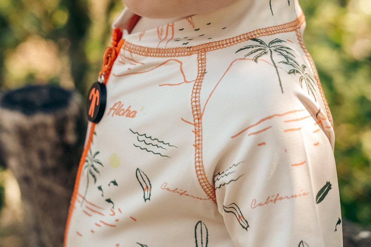 Ducksday - zwempak voor baby en peuter - UV - werend - UPF50+ - unisex - Waikiki - 3 jaar — afbeelding 4