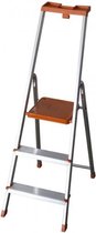 FACAL Eurodomus E3/P Huishoudtrap 3 treden aluminium