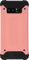 - WLONS Rubber Kunststof Bumper Case Hoesje Geschikt voor Samsung Galaxy Note 8 - Goud Rose