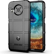 Nokia X10 / X20 hoesje - Rugged Shield TPU Gelcase - Zwart - GSM Hoesje - Telefoonhoesje Geschikt Voor: Nokia X10 / Nokia X20