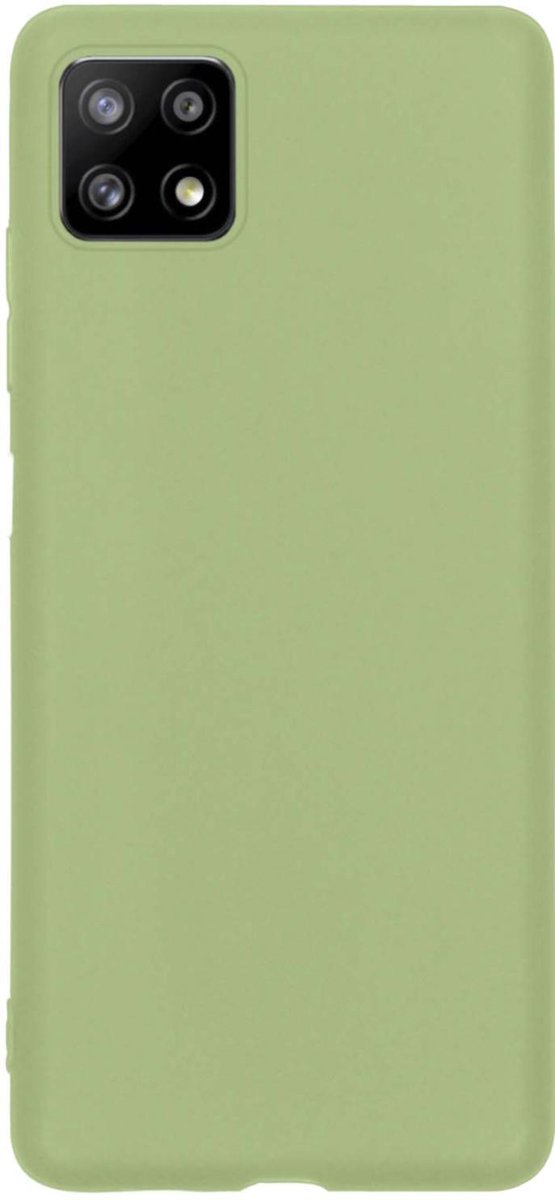 Hoes - Geschikt voor Samsung Galaxy A22 5G - Sterk & Shockproof - Hoesje Cover - Siliconen Case - Groen