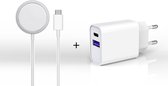 DutchOne Magnetic Charger & USB-C Adapter 20W - Geschikt voor Apple iPhone 12 / 13, Mini, Pro, Pro Max Magsafe - Snellader - Lichtnetadapter - iPhone 12 oplader