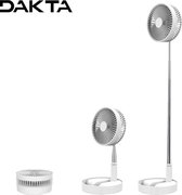 Dakta® Opvouwbare Ventilator | Inklapbare Fan | Staand | Statiefventilator | Vloerventilator | Ventilatoren | Telescopisch | Oplaadbaar