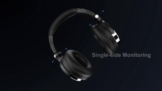 OneOdio Pro 10 over-ear hoofdtelefoons, bekabelde hoofdtelefoon met Shareport en microfoon, 3,5 mm en 6,35 mm jack, hoofdtelefoon voor opname, mixen, bewaking in de studio, DJ, gitaar, podcast