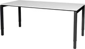 Verstelbaar bureau - Slinger 200x80 grijs - zwart frame