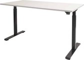 Zit Sta Bureau - Elektrisch 120x80 logan -wit frame