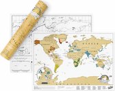 Scratch World Map - Scratch Map Travel - Édition Voyage
