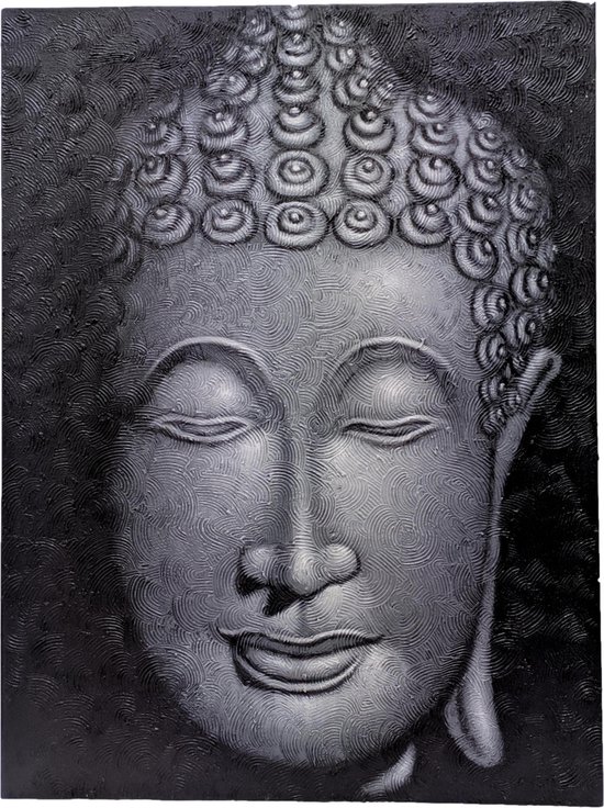 Schilderij wanddecoratie boeddha hoofd - schilderijen op canvas boeddha 80 | Inspiring Minds
