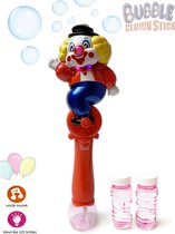 Bellenblaas staaf - clowns ontwerp - schiet bellen uit - vrolijk muziek en led licht - Bubble Clown Stick 32CM (incl. batterijen)