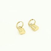 Oorbellen Heart Lock - Michelle Bijoux - Oorbellen - One size - Goud
