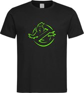 Zwart T-shirt met Groene “ Ghostbusters “ print maat S