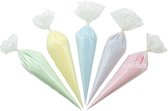 Scrubzout Rainbow Pastel - 500 gram in puntzak wit - zen moment, eucalyptus, opium, lavendel en rozen - Hydraterende Lichaamsscrub