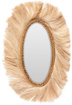 De Oval Sunrise Spiegel - Naturel - M
