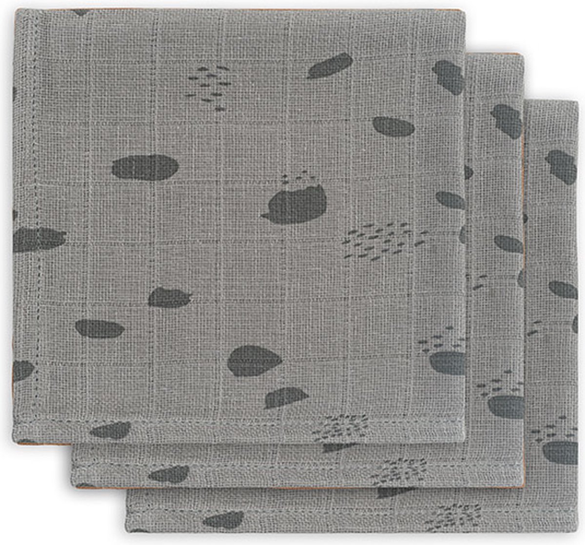 Goedkoopste Jollein Hydrofiel Monddoekje Spot - Storm Grey - 3 Stuks