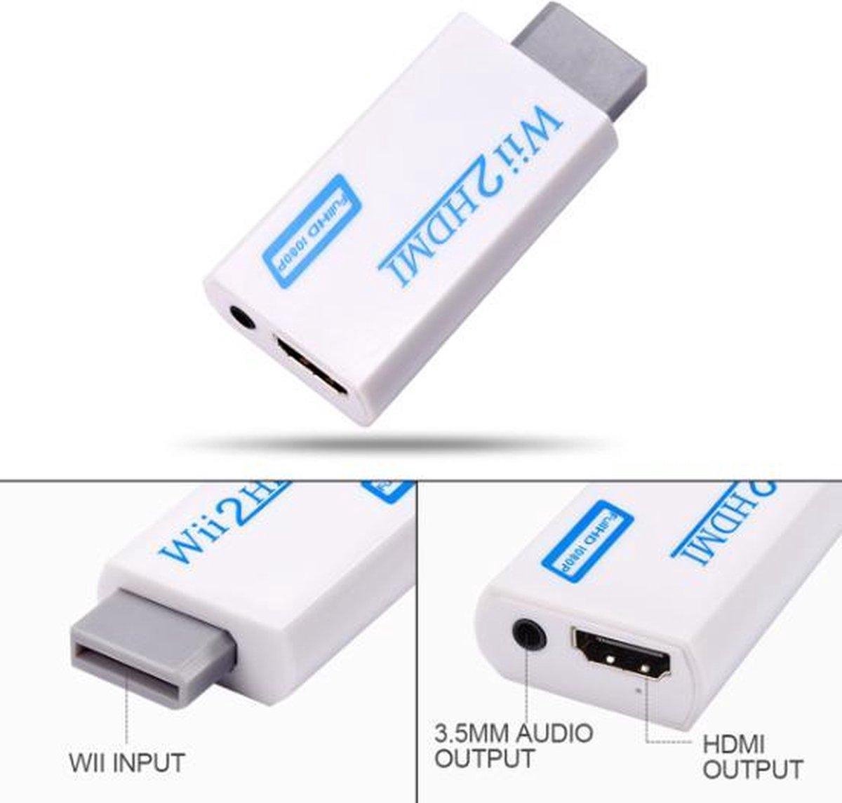 Garpex® Wii HDMI adaptateur Wii HDMI 1080P / 720P adaptateur