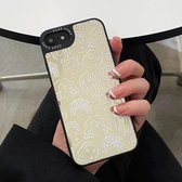 Mirror Series Abstract Artistiek Portret Beschermhoes voor iPhone 8 Plus / 7 Plus (wit)