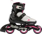 Rollerblade Microblade Free 3WD Inlineskates - Maat 33-36 - Unisex - zwart - roze - wit