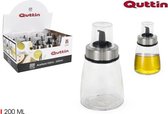 Olieschenkglas - Olie - Azijn - Glas - Schenktuit - Oliefles - Dop - 200 ML - Quttin