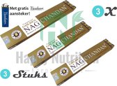 3x Golden Nag Wierook Chandan| 3 stuks Golden nag wierook met  Vardaan aansteker