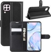Huawei P40 Lite Hoesje Wallet Case Zwart