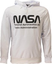 NASA Logo Front and Arm Print Sweater Trui Wit - Officiële Merchandise