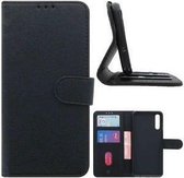 Samsung A50 Hoesje Wallet Portemonnee Zwart