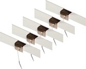 Pakket van 12x stuks systeem plafond ophang clips - decoratie ophang klem/hanger - ketting/touw/posters