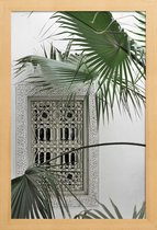 JUNIQE - Poster in houten lijst Orient Garden Dreams -20x30 /Groen &