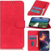 Voor Honor 50 KHAZNEH Retro Textuur PU + TPU Horizontale Flip Lederen Case met Houder & Kaartsleuven & Portemonnee (Rood)