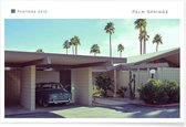 JUNIQE - Poster Palm Springs 5415 -20x30 /Blauw & Grijs