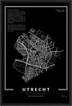 Poster Stad Utrecht A2 - 42 x 59,4 cm (Exclusief Lijst)