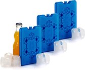 Set van 5x stuks koelelementen 11 x 2 x 16 cm blauw - Koelblokken/koelelementen voor koeltas/koelbox