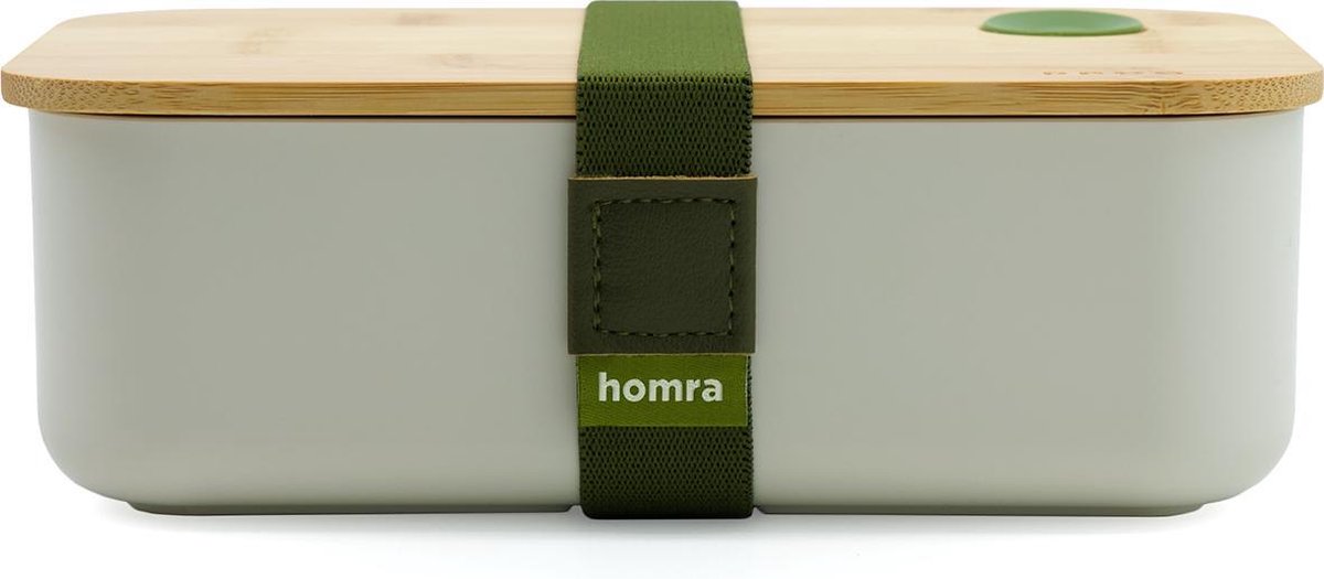 Homra Lunchbox BBOO Grey - Broodtrommel - 2 Compartimenten Brooddoos -  Lunch To Go -... | bol.com