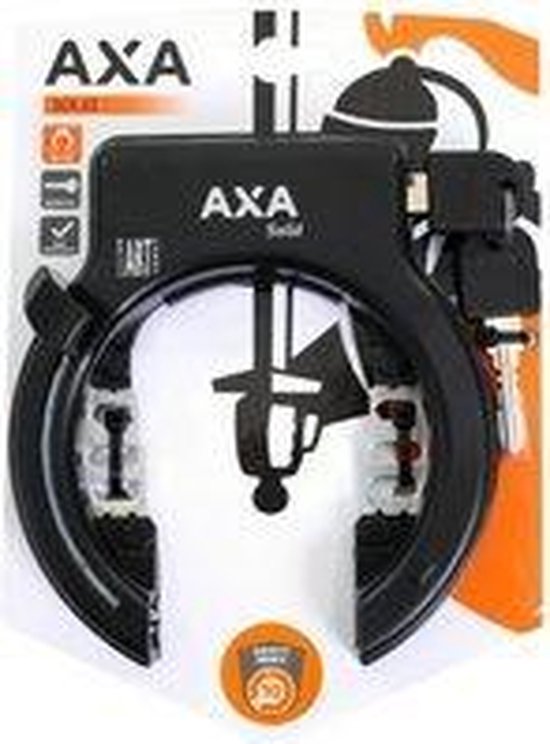 Axa Solid frameslot ART 2, zwart, hoogwaardig, anti-boor, 10 beveiligingsniveau van AXA — afbeelding 4