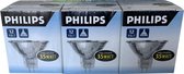 Philips 3 pack 35W spot GU5.3 halogeenlamp 12V 1000h 36D 14598
