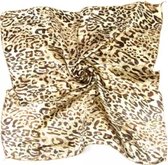 Emilie scarves- sjaal - panterprint - satijn - 50*50 CM