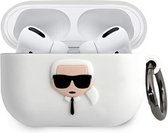 Karl Lagerfeld KLACAPSILGLWH AirPods Pro hoes wit / wit Silicone Ikonik