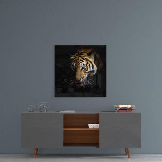 Tableau Glas Tigre 40 x 40 CM