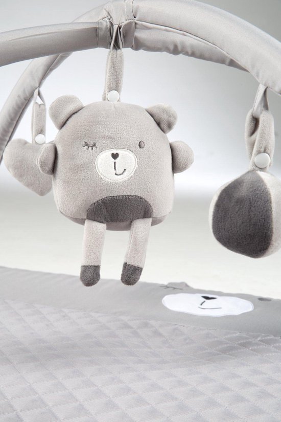 Roba Sammy speelkleed met babygym 85 X 75 cm grijs van Roba. — afbeelding 3