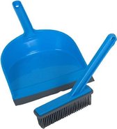 Gerimport Stoffer En Blik 33 X 22,5 X 11 Cm Blauw 2-delig