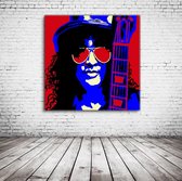 Pop Art Slash Canvas - 100 x 100 cm - Canvasprint - Op dennenhouten kader - Geprint Schilderij - Popart Wanddecoratie Canvas - 100 x 100 cm - 2 cm dik - Canvas Schilderijen - Op de