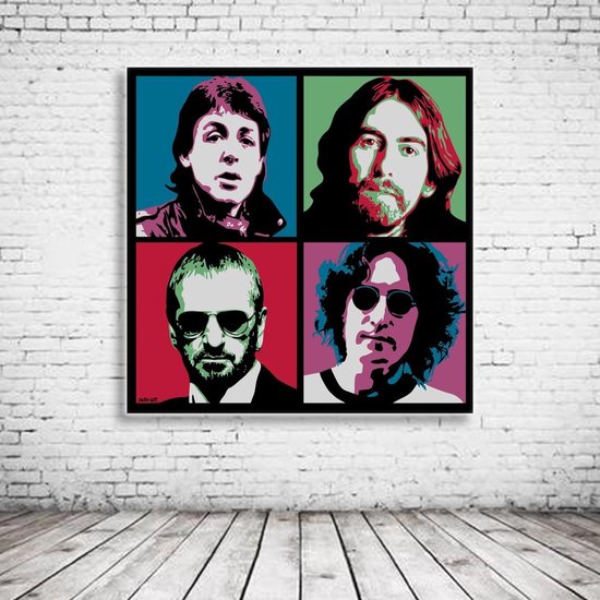 the beatles pop art poster