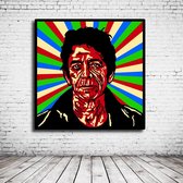 Pop Art Lou Reed LTD Edition Poster in lijst - 95 x 95 cm Fotopapier Mat 180 gr Framed - Popart Wanddecoratie