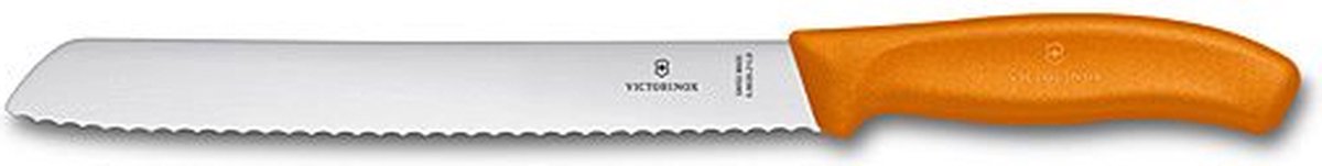 Victorinox Swiss Classic Broodmes - 21cm - RVS/PP Kunststof - Oranje - Victorinox