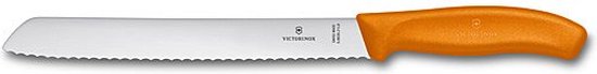 Victorinox Swiss Classic Broodmes - 21cm - RVS/PP Kunststof - Oranje - Victorinox