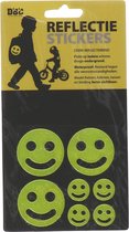 Reflectiestickers Smile 7 Stuks -  Reflectieband met led - led sticker - fiets sticker - rugzak sticker led -